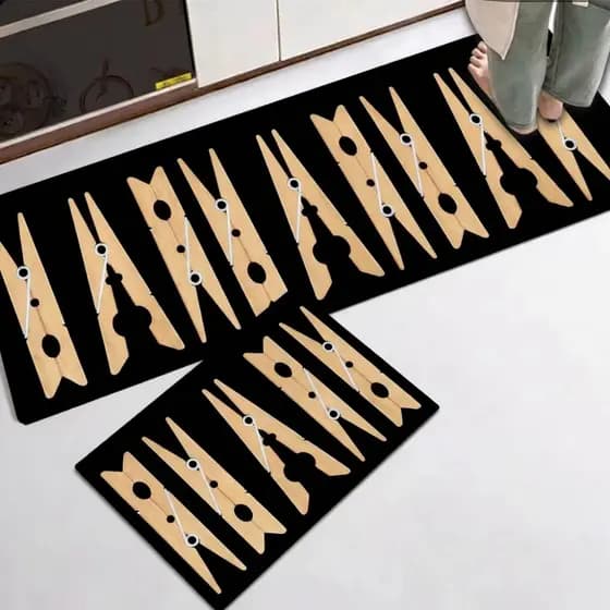 Kit Tapete Jogo Passadeira Cozinha Belga Antiderrapante 2 Pç Promoção