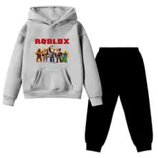 Kit Conjunto Blusa E Calça Moletom Flanelado Infantil Roblox Battle Royale Jogo Desenho AA - mediato