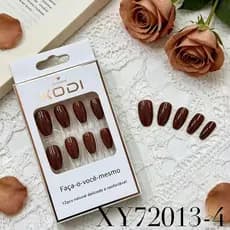 kit 12 Unhas Postiças Coloridas
