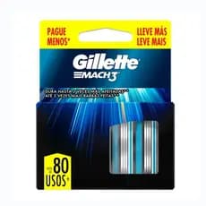 Gillette MACH3 Refil de Lâminas – Carga para Barbeador