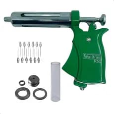 Vacinador tipo Seringa Veterinária Automática Walmur R50 p/ Gado Cavalo Suínos c/ regulagem de doses