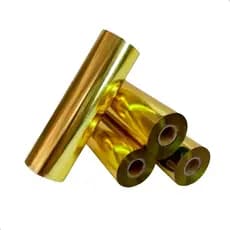 Ribbon Metalizado Dourado ou Prata em Resina 110x74 SR130 Fitas de Cetim Bopp Etiquetas Alumínio