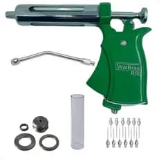 Pistola tipo Seringa Veterinária Vacinar Gado Cavalo Porco + Bico Dosador Oral p/ Medicar Alimentar