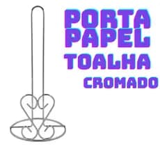 PORTA PAPEL TOALHA DE MESA ARAMADO CORAÇÃO CROMADO