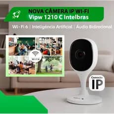 Câmera Ip Wi-fi Profissional Vipw 1210 C Intelbras Wi-fi 6 Branco