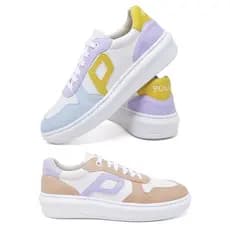 Kit 2 Tênis Feminino Casual Cano Baixo Leve e Confortável do 34 ao 44