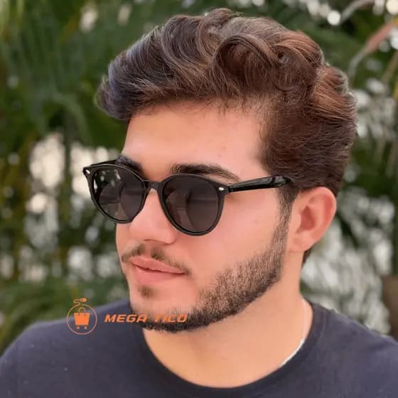 Óculos de Sol Redondo Unissex Moda conforto e Estilo com Proteção UV e Reforçado