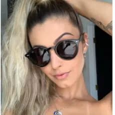 Óculos de Sol Feminino Redondo Masculino Estilo Retrô Proteção UV400