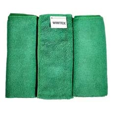 JOGO COM 3 PANOS DE LIMPEZA DE MICROFIBRA MULTIUSO (FLANELA) 40X35cm 220GSM VINTEX