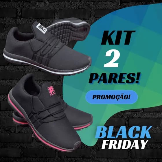 2 Pares Tênis Esportivo Masculino e Feminino – Caminhada, Academia e Dia a Dia