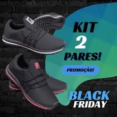 2 Pares Tênis Esportivo Masculino e Feminino – Caminhada, Academia e Dia a Dia