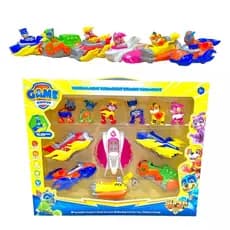 Kit 6 Carrinhos Patrulha Canina Brinquedos Coleção Fricção