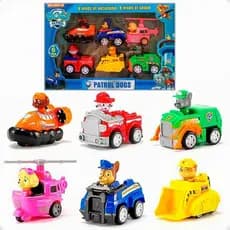 Brinquedo patrulha canina 9 e 6 carrinhos fricção para crianças Envio Imediato