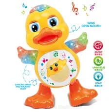 Pato Dançante Eletrônico Emite Som Luz e Dança uma Aventura Divertida para Crianças Pronta entrega