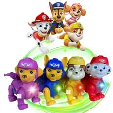 Patrulha Canina Robô Brinquedo Infantil elétrico com Som Luz e Movimento