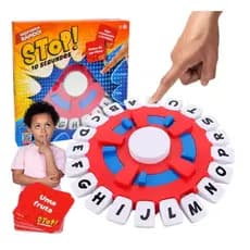 Jogo de Tabuleiro Stop 10 Segundos Trava Letra  Brinquedo