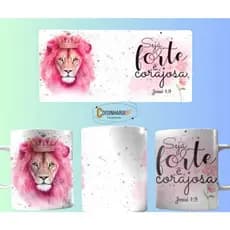 Caneca Personalizada Xícara Leão de Judá Gospel Cristã Evangélica
