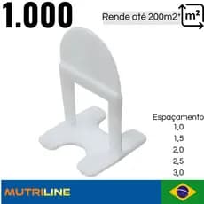 1000 Nivelador Espaçador Slim de 1,0 1,5 2,0 3,0mm Para Pisos e Porcelanatos Joinsul