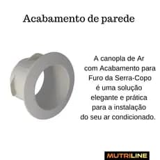 Kit 10 Acabamento  Furo Da Serra-copo-ar Condicionado Split