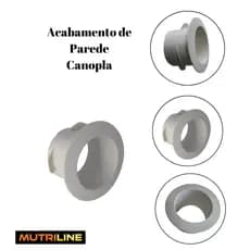 Kit 05 Acabamento  Furo Da Serra-copo-ar Condicionado Split