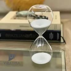 Ampulheta de Vidro Decorativa Temporizador de Areia 5 15 30 Minutos Decoração Casa