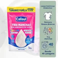 Tira Manchas Percarbonato De Sódio Para Roupas Brancas e Coloridas