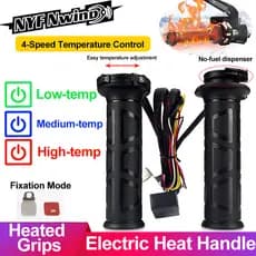 Aquecedor Elétrico De Mão De Motocicleta Moldado Punhos Ajustáveis Motocross Vespa 22mm