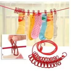 Oferta especial Linha Varal De Roupa De Secagem Multifuncional De 180cm Com 12 Clipes