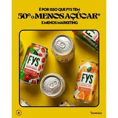 Pack 6 Refrigerante FYS Lata 350ml Sabores