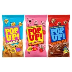 10 Pipoca Pop Up 50g Escolha o Sabor