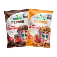 Kit 10 Pipocas Anlife Doce 60gr - Caramelo ou Chocolate