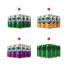 Kit 6 Unidades Pack Refrigerante ZERO Lata 350ml - Fanta laranja uva guaraná sprite