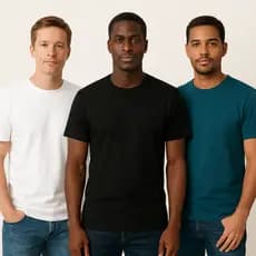 Camiseta Masculina Lisa Algodão Premium Respirável Confortável Masculina Básica Prática Confortável