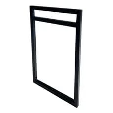 Suporte Estilo Industrial Duplo Prateleira 20cm Preto