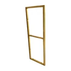 Suporte estilo Industrial Duplo Teto/Parede Prateleira 20cm Dourado