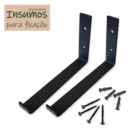 Mão Francesa Invertida para Prateleira de 15cm