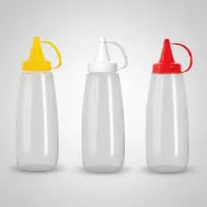 Kit 3 Bisnagas Flexíveis Ketchup Mostarda Maionese Molhos Panamby