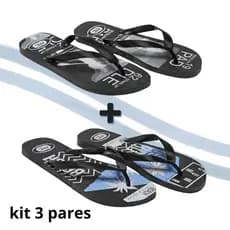 Conjunto de 3, 2 e 1 pares Chinelo Masculino par Promoção Confortável Antiderrapante