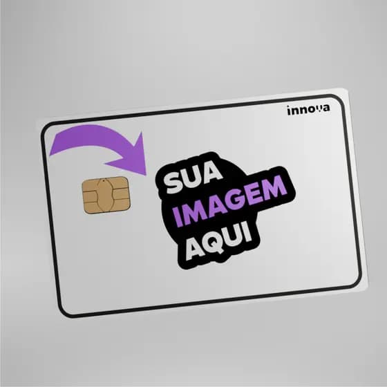 Adesivo de Cartão Personalizado com Sua Imagem