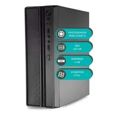 Computador SlimDesk MultiPC Intel i3 6ª Geração 4GB RAM SSD 120GB Windows 11 Para Uso Diário