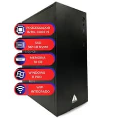Computador Office Core i5 2ªGen Ram 16GB SSD 512GB Nvme Windows 11 Wi-Fi MultiPc