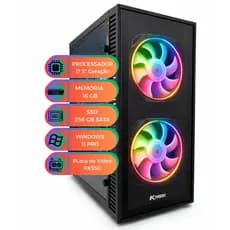 PC Gamer Intel I7 3ª Geração RX550 SSD 256GB 16GB RAM TPM 2.0 Windows 11