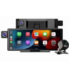 Monitor MP5 Portátil 11.3" 2K CarPlay Android Auto DVR 3 Câmeras Roadstar