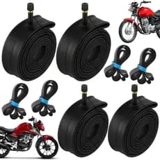 Kit Câmara de Ar Aro 18 + Cinta Protetora Honda Yamaha Dafra Suzuki