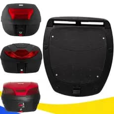 Base Bau Moto 28 30 35 Litros Suporte Bauleto Com Parafusos Fixação Pro Tork