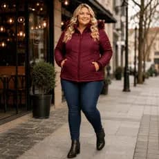 Jaqueta Plus Size Blusa Puffer Bobojaco Feminina Impermeavel Inverno Frio Forrada  G1 a G6
