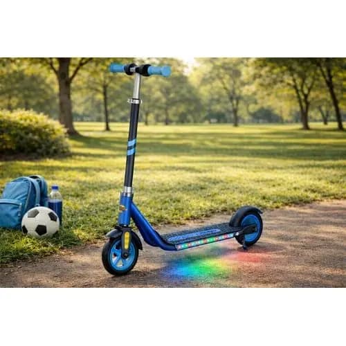 Patinete Elétrico Infantil Azul para Crianças - Diversão Segura e Confortável 🛴✨
