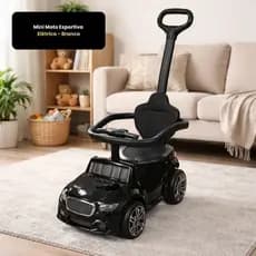 Carrinho Elétrico Infantil Empurrador Moderno Conforto Segurança Passeio Brinquedo Criança