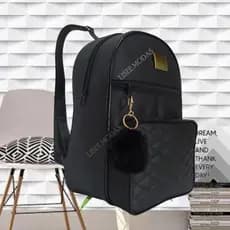 Mochila Feminina Bolsa Mochilinha Fashion Com Lindo Detalhe + Chaveiro Pompom