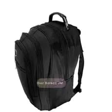 Mochila de Couro Executivo Faculdade Grande Impermeável Reforçada Resistência Notebook 90212